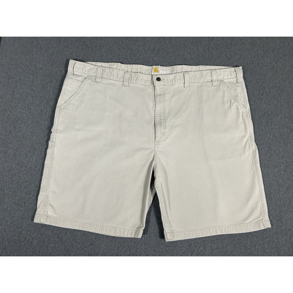 Carhartt Men's Relaxed Fit Utility Canvas Shorts Khaki Size 52